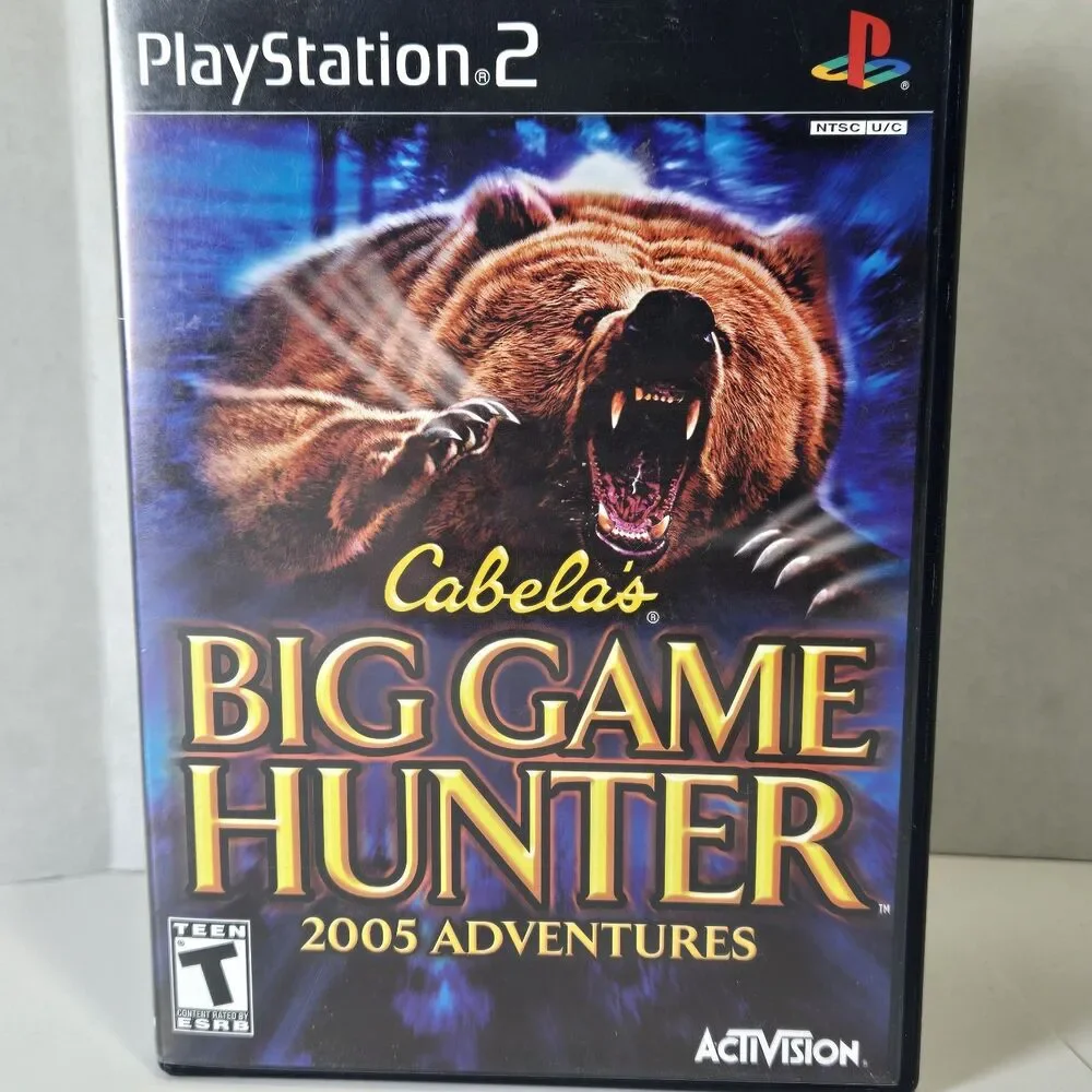 Cabela's Big Game Hunter 2005 Adventures (Sony Playstation 2, PS2) Complete CIB